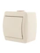Выключатель 1-кл. ОП Nata 10А IP20 крем. LEZARD 710-0300-100