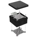 Коробка огнестойкая для о/п 40-0210-FR2.5-4 Е15-Е120 RAL9005 80х80х40