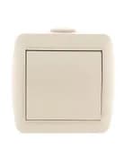 Выключатель 1-кл. ОП Nata 10А IP20 крем. LEZARD 710-0300-100