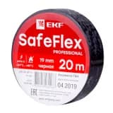Изолента ПВХ черная 19мм 20м серии SafeFlex EKF (plc-iz-sf-b)