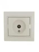 Розетка телевизионная проходная TV СП Mira крем./крем. LEZARD 701-0303-129