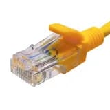 Патч-корд SUPRLAN UTP 5e 4x2 26AWG (7x0.16mm) Cu LSZH желтый 1м