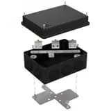 Коробка огнестойкая для кабель-канала 40-0460-FR2.5-4 Е15-Е120 RAL1001 85х85х45 (44 шт/кор)