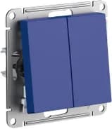 Переключатель 2-кл. AtlasDesign (сх. 6/2) 10AX механизм аквамарин SE ATN001165