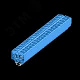 Клемма TB 2-2 на DIN-15, фронт.подключение, сечение 2,5 мм. кв., синий.