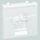 Connect Адаптер на 1 RJ45 CJ545U(FM)/ CJ546U(FM) шторка 45х45мм SС алюминий Simon