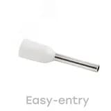 Наконечник НШвИ 0.5-8 белый (1уп - 50шт) EKF