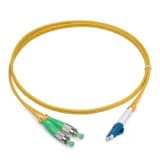 Шнур оптический duplex LC/APC-FC/UPC 9/125 sm 1м LSZH Cabeus FOP(d)-9-LC/APC-FC/UPC-1m