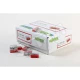 Клемма 4x2.5мм красная/прозрачная