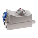 Розетка настенная с выключателем и механической блокировкой 16A/230V/1P+N+E/IP44