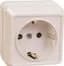 РС20-3-ОКм Розетка 1местн. с з/к 16А откр.уст. ОКТАВА (кремовый) IEK (ERO11-K33-16-DC) (30 шт/упак)