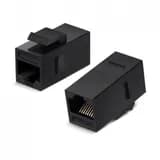 Адаптер проходной RJ45-RJ45 (8p8c), 5е Hyperline WRline WR-CA-KJ-8p8c-C5E (Черный)