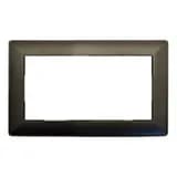 Рамка 2местная без перемычки пластик STEKKER PFR00701206 серия Катринграфит 50045