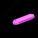 Клемма TB 2-2 с бок. подключ. с крепеж.фланцами, сечение 1,5 мм. кв., розовая