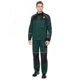 Костюм Старт брючный, цвет зеленый с черной отделкой, р. 88-92/182-188