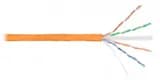 Кабель NIKOLAN U/UTP 4 пары, Кат.6 (Класс E), одножильный, BC (медь), 23AWG,внутренний,LSZH нг(А)-HFLTx,оранжевый,305м