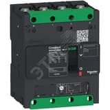 Выключатель автоматический 4П4Т NSXm 16kA TM80D каб.наконеч./шины