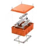 Коробка огнестойкая для о/п 40-0320-FR6.0-4-18-Р Е15-Е60 200х150х75 RAL2004 Промрукав (5 шт/уп)