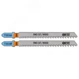 Полотна по дереву, Bimetal, остроконечные зубья, 100/77/1,8 мм, T101AIF, 2 шт.