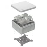 Коробка огнестойкая для о/п 40-0210-FR1.5-4 Е15-Е120 RAL7035 80х80х40 (44 шт/кор) Промрукав