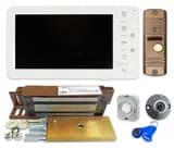 Комплект видеодомофона (7 дюймов) с магнитным замком на одну дверь Уралкам