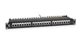 Патч-панель 19", 1U, 24 порта RJ-45 Cabeus PL-24-Cat.5e-SH-Dual IDC