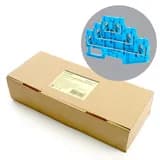 Зажим пружинный 6проводной проходной ЗНИ 25 JXB PT 25 синий LD579225 49256