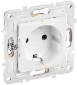 Розетка SKANDY 16А с заземл. защ. шторки SK-R04W арктич. бел. IEK SK-R14-16-K01