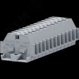 Клемма TB 1-1 с бок. подключ. с фиксирующим фланцем, серая SUPU