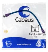 Патч-корд Cabeus PC-SSTP-RJ45-Cat.8-0.3m-LSZH (S/FTP, CAT.8, LSZH, 0.3 м, синий) (9699c)