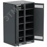 Шкаф LINEA B (пустой) 2000х1200х950мм двустворчатая металлическая дверь черный