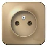 Розетка 1-м ОП Blanca 16А IP20 250В без заземл. без защ. шторок с изолир. пластиной титан SE BLNRA000114