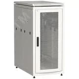 Шкаф напольный сетевой 19" LINEA N 28U 800х1000мм перфорированная передняя дверь. задняя перфорированная серый