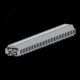 Клемма TB концевая 2-2 с бок. подключ. с защелк. ножками, оранжевая