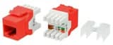 Вставка Hyperline KJ8-8P8C-C5e-180-RD Keystone Jack RJ-45(8P8C)
