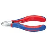 Бокорезы для электромеханика с пружиной резка - мягкая проволока 3мм проволока средней твердости 23мм твердая проволока 15мм рояльная струна (HRC 59) 06мм L=125мм чёрные 2-компонентные рукоятки