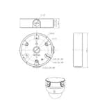 Монтажная коробка для уличных IP камер RVi-MB4 RVi