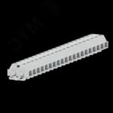 Клемма TB 2-2 с бок. подключ. с крепеж.фланцами, светло-серая