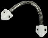 Гибкий переход на дверь 8 мм, белый (сталь) KL-468Т