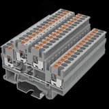 Клемма TP 2-уровневая, сечение 4 мм. кв., серая