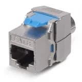 Проходной адаптер Cabeus KJ-RJ45-Cat.8-SH-180-Toolless (RJ45-DIDC, CAT.8, FTP, Keystone Jack) (10069c)