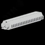 Клемма TB 1-1 с бок. подключ. с крепеж.фланцами, светло-серая