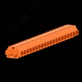 Клемма TB 2-2 с бок. подключ. с крепеж.фланцами, оранжевая 241332 SUPU