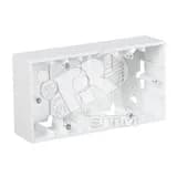 15 Коробка для наружного монтажа на 2 поста белый