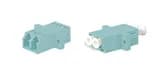 Адаптер оптический проходной LC-LC, MM (OM3), duplex Hyperline FA-P11Z-DLC/DLC-N/WH-AQ
