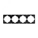 Рамка ROUND 4-постовая оникс