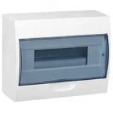 Щит распределительный навесной ЩРн-П-12 IP41 пластиковый белый прозрачная дверь