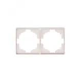 Рамка ROUND 2-постовая перламутр