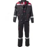 Костюм АНТЕЙ с СОП летний куртка п к цв.черный с красным 56-58 112-116 182-188