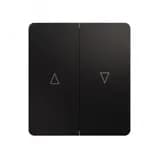 Выключатель ROUND двухклавишный для жалюзи возвратный 10А скрытой установки механизм оникс